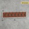 HBCY Creations Wall Mounted Storage Rack - Pine Wood Construction - 7 Hooks - Ideal for Entryway, Kitchen, Bathroom and More